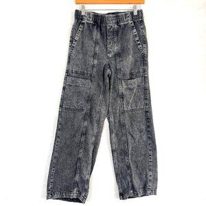 GAP High Rise Wide Leg Relaxed Pull On Casual Utility Normcore Comfort Jeans XS